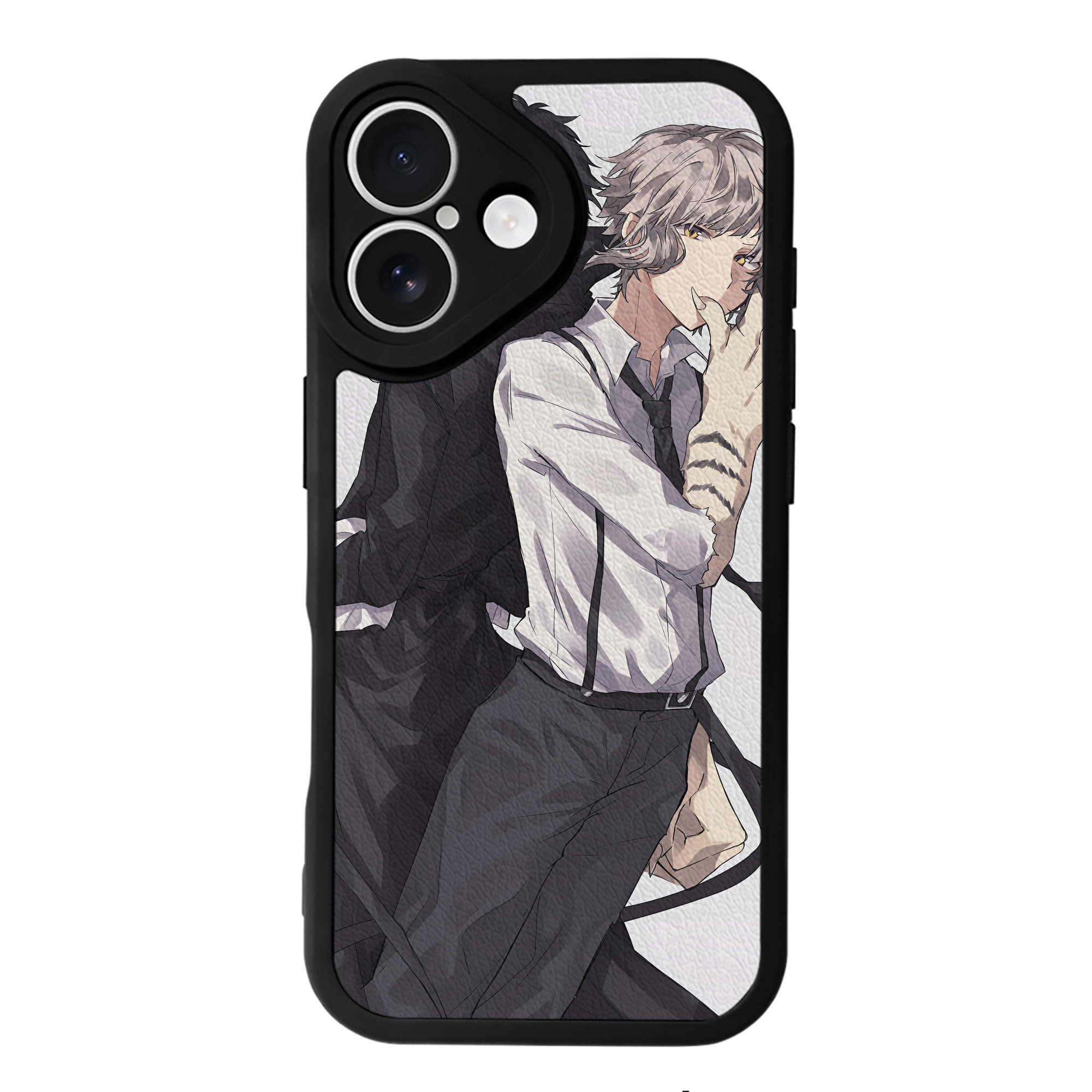 （画像用） 文豪ストレイドッグス Bungo Stray Dogs 【iPhone 16シリーズ対応】シリコンスマホケース（レザー調） 材質：シリコン